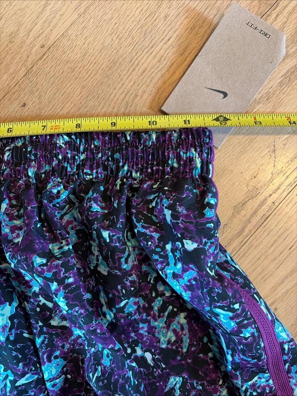NWT Nike Youth Dri-FIT Multi Printed Shorts Viotech Purple Splatter L Unisex